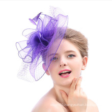 Hot Sale New Net Yarn Girl Hair Clip Retro Feather Banquet Wedding Headdress